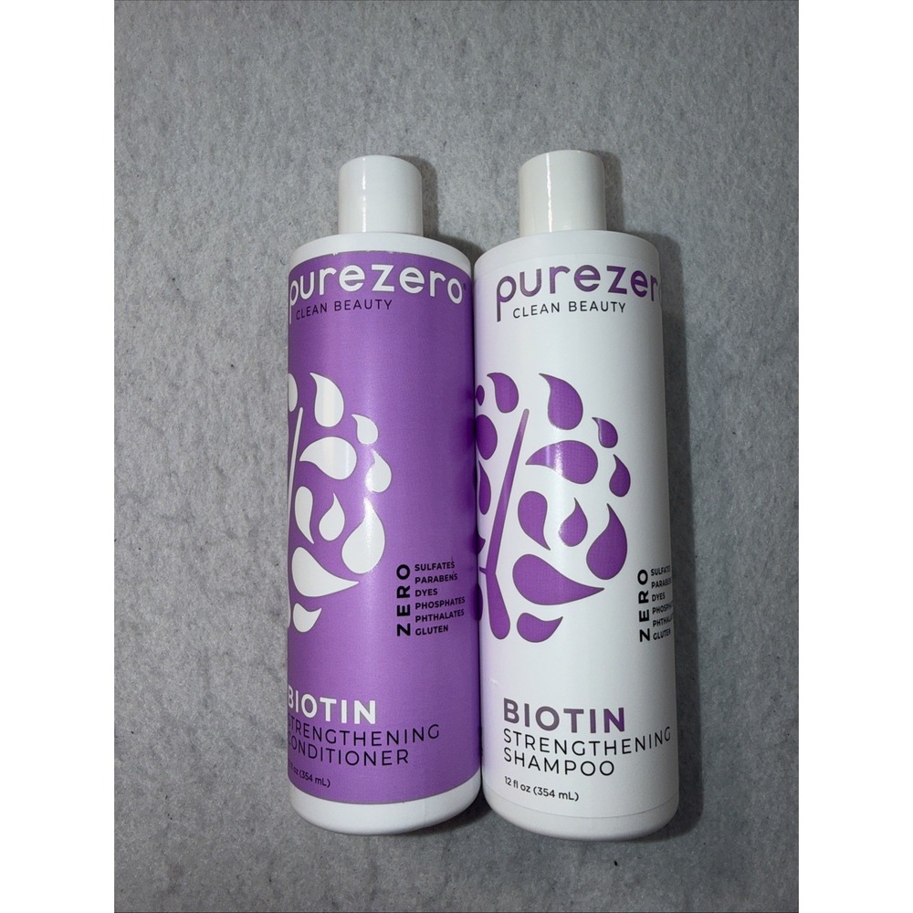 Purezero Biotin Shampoo & Conditioner Set**Free of Sulfates,Parabens,Dyes,Gluten
